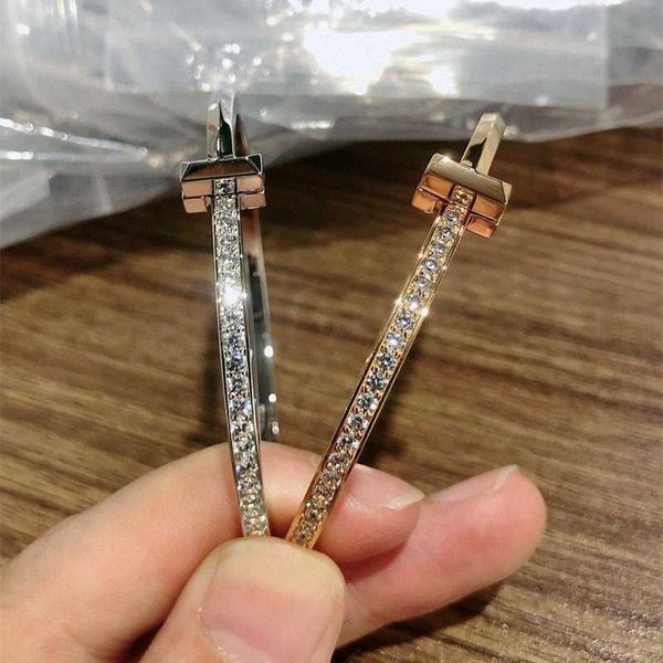 

counter quality s925 silver t1 bracelet a row of diamond bracelets 18k rose gold t1 bracelet qixi valentine's day gift with logo 6kyk, Black