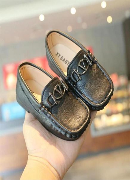 

children shoes pu leather casual styles baby girls boys shoes soft comfortable loafers slip on kids shoes toddler314l6788500, Black;red