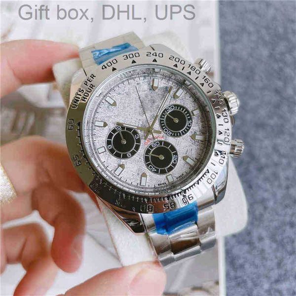 

chronograph watches designer luxury watches platform wristwatch full function watch, Slivery;brown