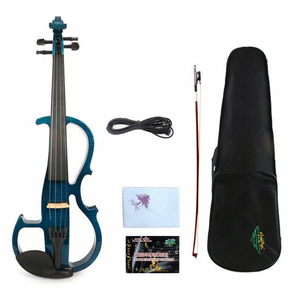 

4/4 electric violin silent violin solid wood ebony wood fittings advanced #ev8