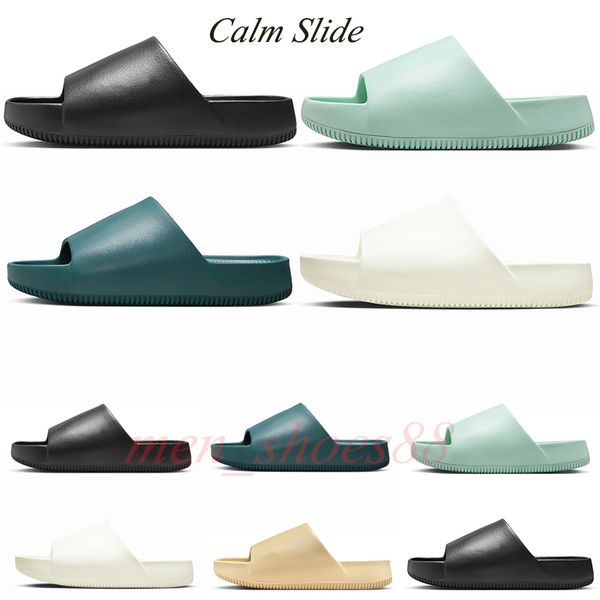 

2023 slippers designer sandals beach shoes calm slide flip flops outdoor shoes flat luxury platform shoes comfortable non-slip bathroom shoe, Black