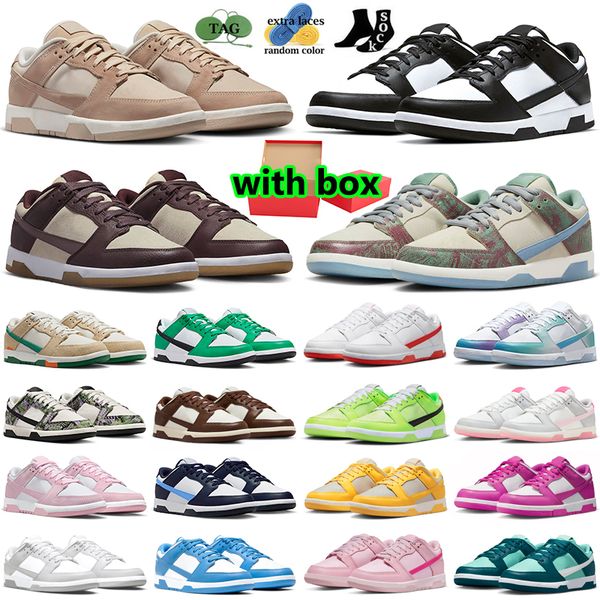 

with box casual shoes for men women low designer sneakers panda jarritos sandrift plum eclipse triple pink corduroy grey fog gai mens womens, Black