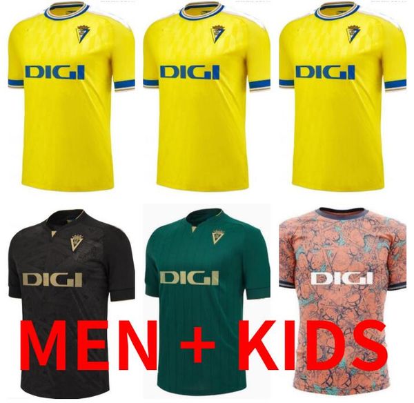 

cadiz 23 24 soccer jerseys cf home away alex negredo a.espino osmajic lozano a.perea 2023 2024 camiseta de futbol mabil zaldua football men, Black;yellow