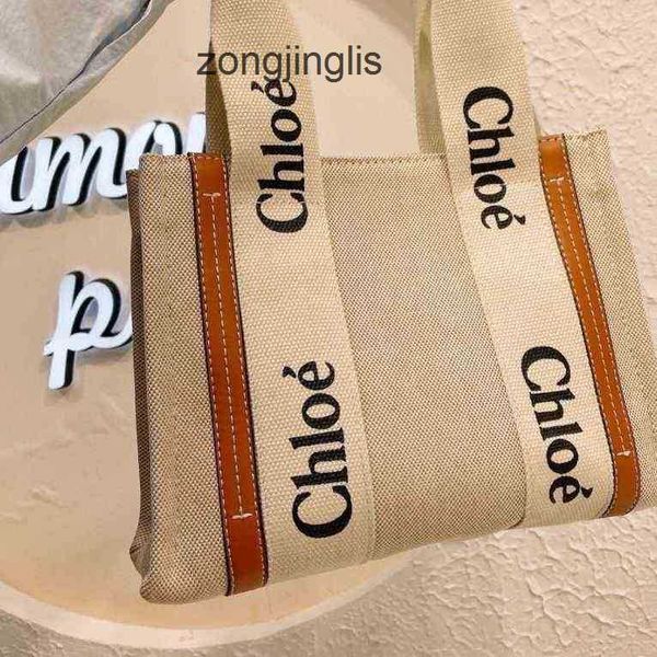 

cloe 2023 handbag woody fashion outlet hands bags tote bag one designer shoulder canvas niche design portable large tote women's capaci