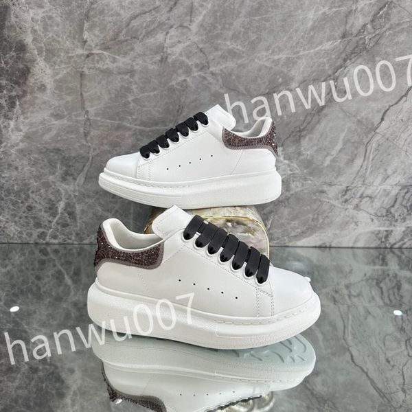 

new luxurys leather casual shoe designer loafer sneakers for men and women fashion leather vintage glitter flat shoe xsd221117, Black