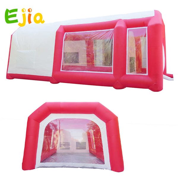 

automobile car workstation inflatable spray paint booth with 2 blowers for sale