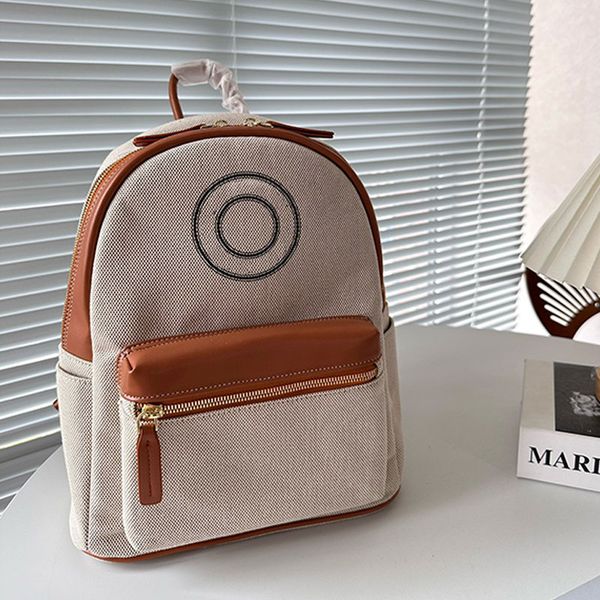 

canvas backpack shoulder bag women handbags purse fashion letters zipper closure classic crossbody bags golden hardware newets handbag