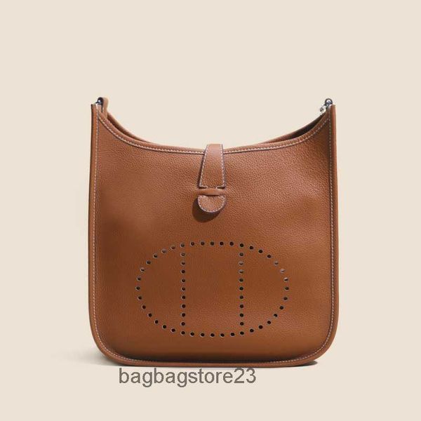 

original women's evelyns leather tote cowhide bag classic pattern h 29cm purse bags lychee single layer shoulder crossbody large capaci