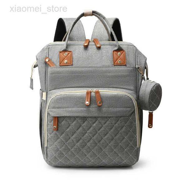 

diaper bags large baby bags with changing pad stroller straps pacifier case stylish travel back pack nappy bag for moms dads hkd230706
