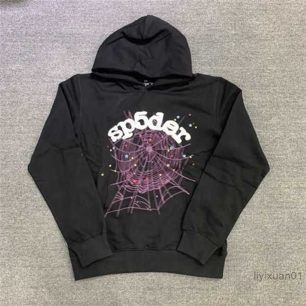 

men's hoodies sweatshirts 2023 new sky blue sp5der women 1 hip hop young thug spider world wide 555555 print pullover g230328 9 rvc8, Black