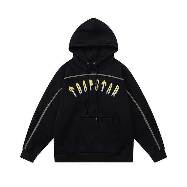 

mens brand trapstar hoodie casual fashion sportwear men women jogger sweatshirts size s-xl 00w, Black