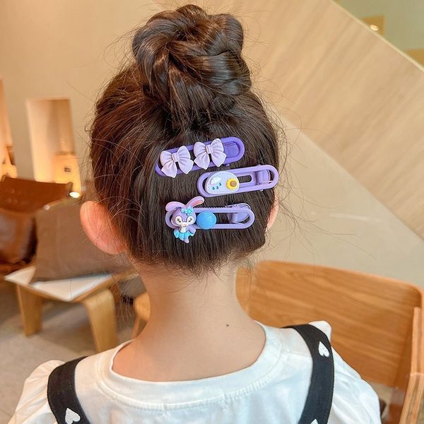 

fashion blogger designer jewelry cartoon side clip with colorful clip, little girl bangs clip, hair clip, duckbill clip headwear clips barre, Golden;silver