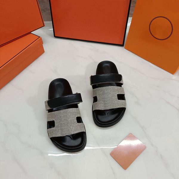 

designer slipper women slippers luxury sandals brand sandals real leather flip flop flats slide casual shoes sneakers boots by shoe10 s345 0, Black