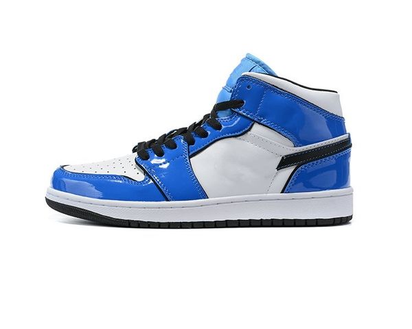 

women men 1s black and white blue mochalow true label sneakers