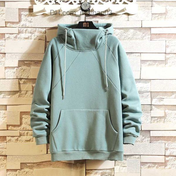 

women's hoodies sweatshirts japanese style casual o-neck 2023 spring summer black hoodie sweatshirt men's thick wool hip-hop skate