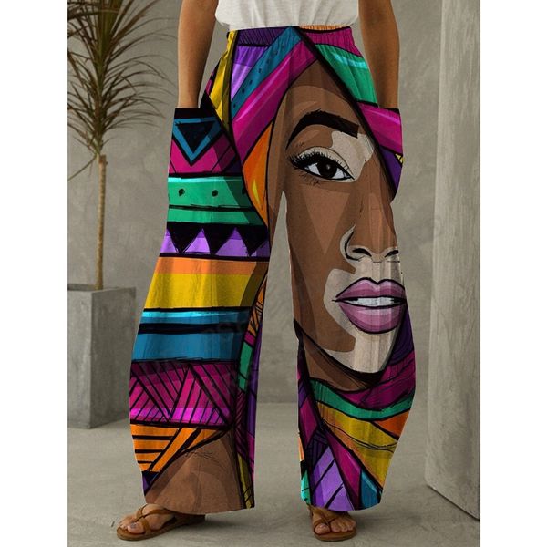 

women's two piece pants wide women fashion casual loose wide leg african high waist straight leg fitness trousers pocket yogo pant spor, White