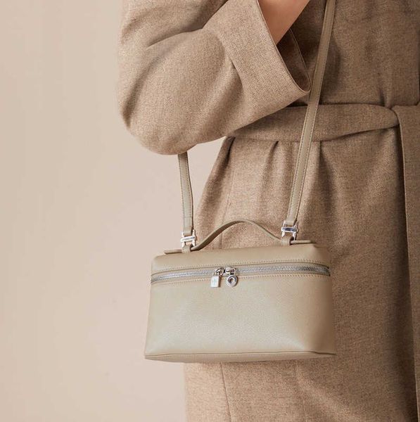 

loro * piana bag classic l19 handbag square box heading layer cowhide one shoulder crossbody genuine leather women's