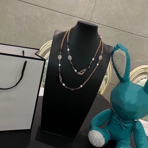 

brand channel pendant necklace designer necklace retro simple jewelry necklace luxury style gsxios, Silver