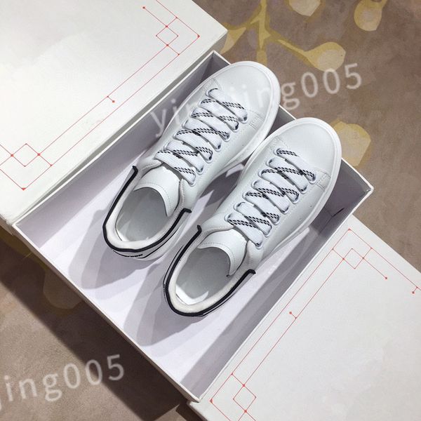 

luxury out of office white shoe designer women sneakers mixed color lace up flat casual men spring autumn walking shoes size 35-45 hl210208, Black