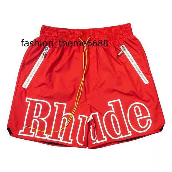 

ss designer short rhude summer fashion beach street wear red blue black purple, White;black