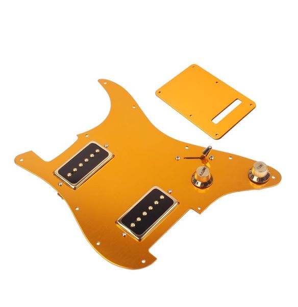 

hh guitar pickguard humbucker p90 pickup 11 hole back plate sets for strat stratocaster electric guitar parts1730435