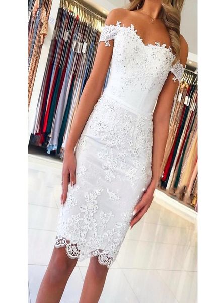 

vintage lace cocktail dresses high collar white champagne lining short party backless appliques gowns summer fall custom made3183302, Black