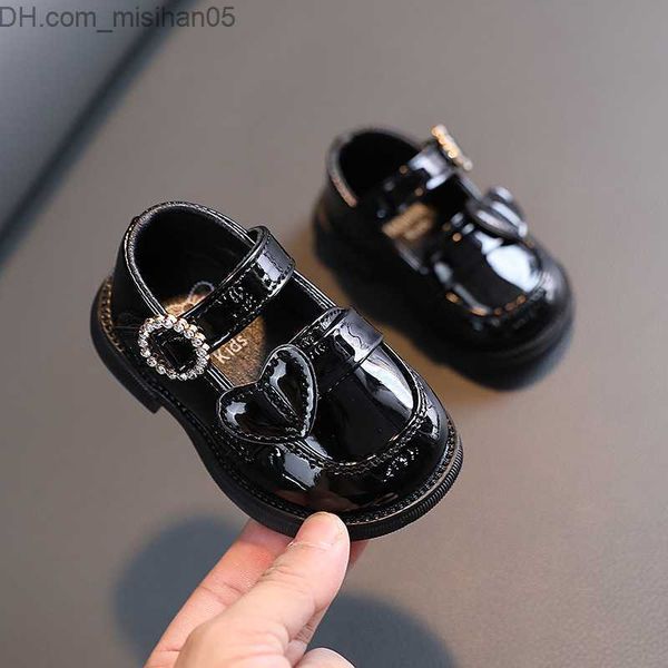 

boots crystal girls' shoes mary janes children' shoes flat baby preschool anti slip casual shoes children' leather shoes bl, Black;grey