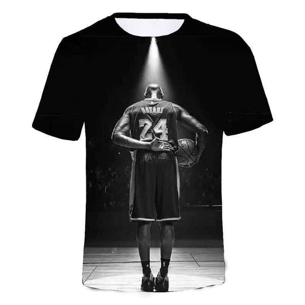 

2022 new print 3d t-shirt short sleeve men's casual top, White;black
