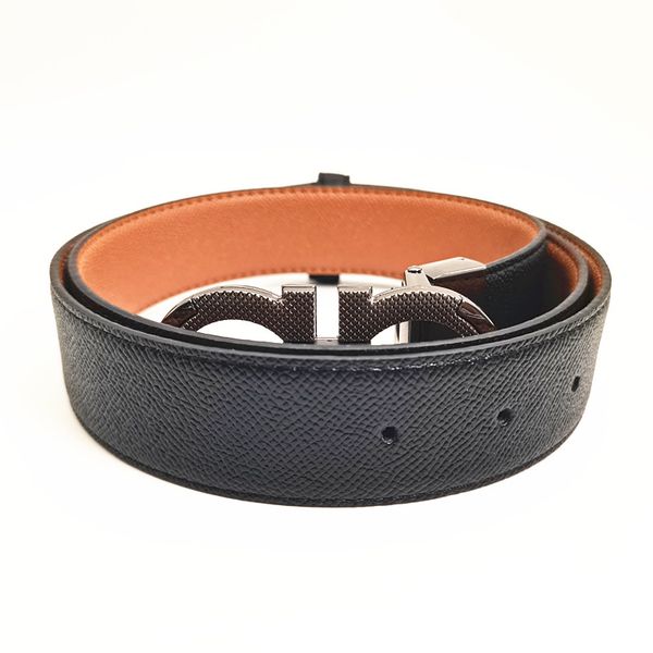

belts for women designer mens belt 3.5cm width belts brand gold silver black smooth buckle classic genuine leather designer belt men waistba, Black;brown