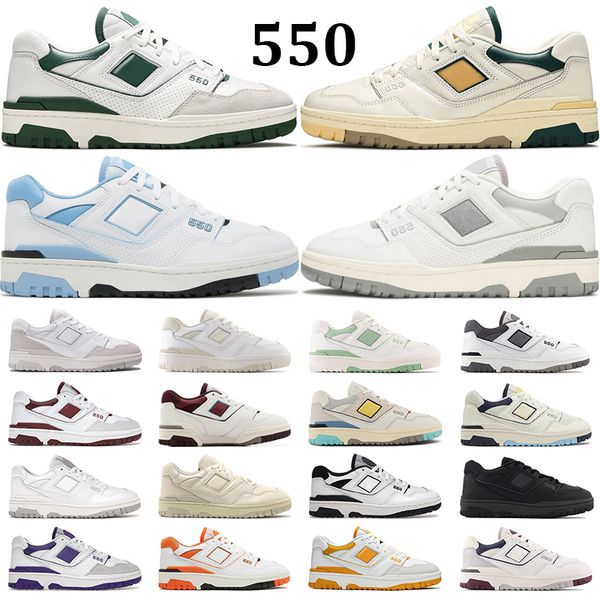 

550 running shoes men women 550s sneakers white green grey unc silver birch pure platinum mint green shadow panda mens trainers outdoor shoe, Black