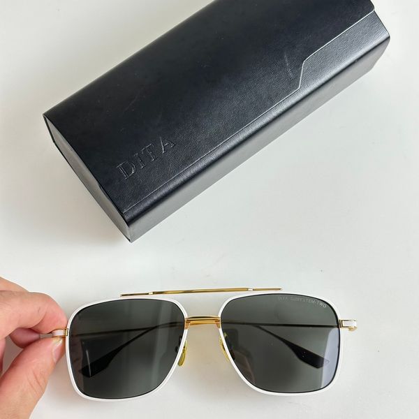 

double beam retro dita sunglasses for men and women, designer gradient color glasses for cycling, uv resistant sunglasses, White;black