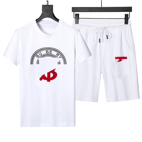 

designer short sleeved suit tracksuits b letter t shirt sets sweatshirts womens tees casual breathable summer suits short sleeve outdoor sp, Gray