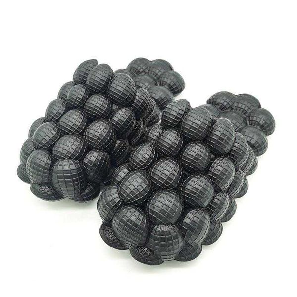 

sandals mens summer flat bubble slides beach sandals home outdoor non-slip massage slippers garden clogs big size 48 230417, Black