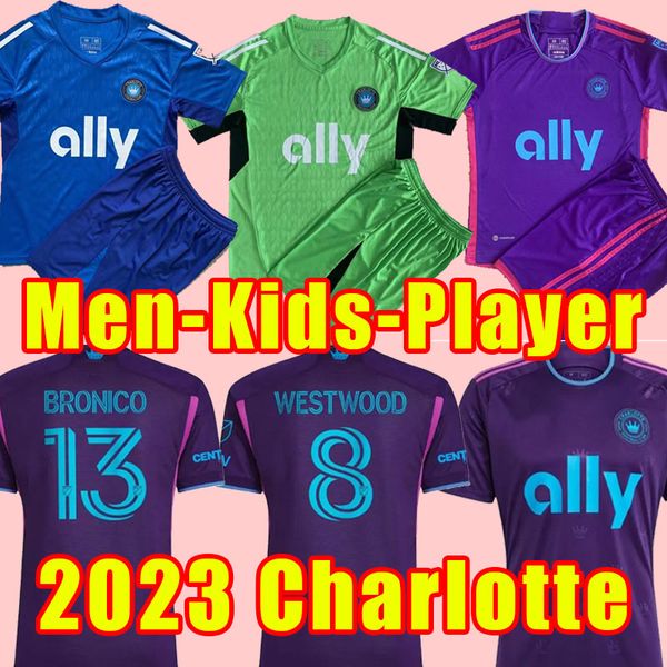 

2023 charlotte fc karol swiderski soccer jerseys home and away player version westwood 8 swiderski 11 bronico 13 copetti 9 football jersey s, Black;yellow