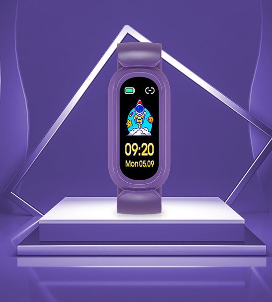 

children's watches 2023 t16 kids smart watch heart rate blood pressure monitoring information push bluetooth sports pedometer fitness b, Blue