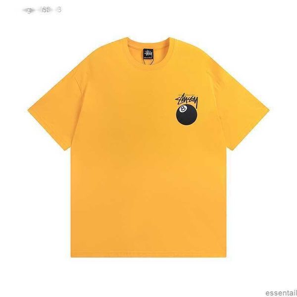 

men's women t-shirts stussys pure cotton shorts sleeves t shirts summer wear stripe pattern sweatshirt crewneck loose casual quick dry, White;black