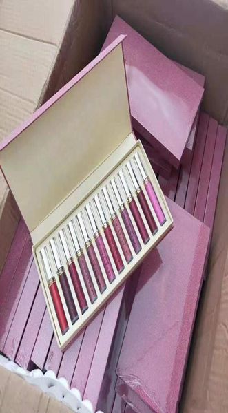 

makeup new lip gloss set 12pcsset luquid matte 12colors lipstick5679952