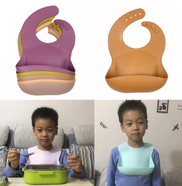 

dhl baby feeding bibs ins waterproof silicone lunch 17 colors saliva towel burb clothes6970581