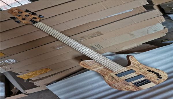 

5 strings original neckthrubody electric bass guitar with black hardwaremaple fingerboardoffer customize3606159