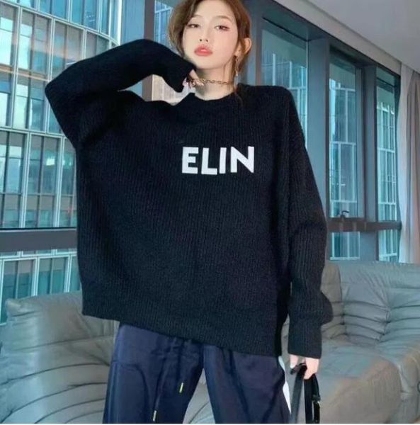 

womens designers sweaters pullover long sleeve sweatshirt letter c embroidery knitwear winter warm clothes, White;black