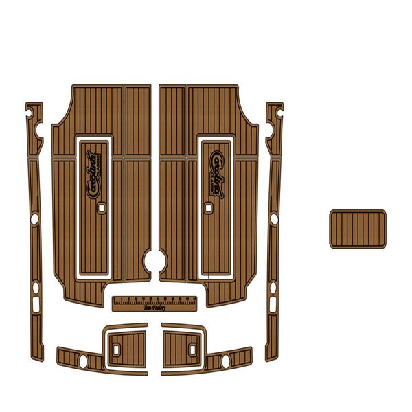

1998 carolina classic 28 cockpit pad boat eva foam faux teak deck floor mat backing self adhesive seadek gatorstep style pads