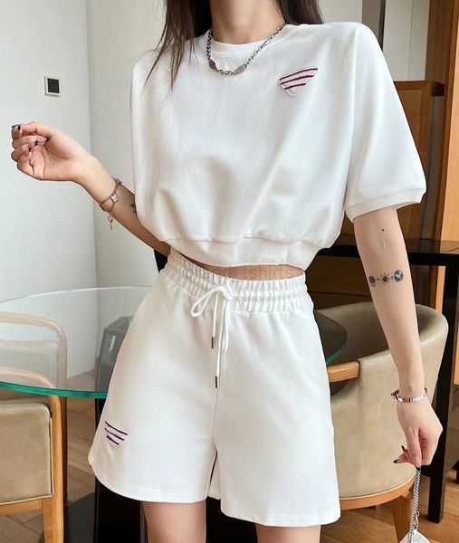 

womens tracksuits designer t shirtsuit fashion spring summer casual shorts two-piece set classic letter pants clothing womens shorts sportsw, Gray