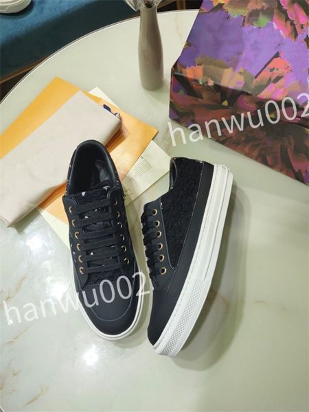 

new luxury trainer casual shoes sports shoes golden fashion men women casual shoes white leather flat shoes size 35-41 dc220515, Black