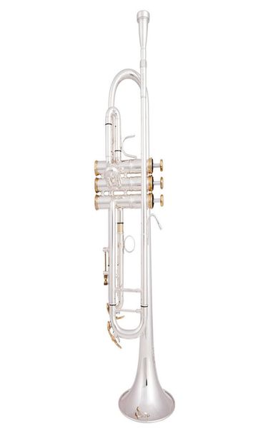 

whole bach trumpet tr197gs77 plate silver pipe body goldplated key carved trumpet drop bb adjustable trumpet instrument5012056