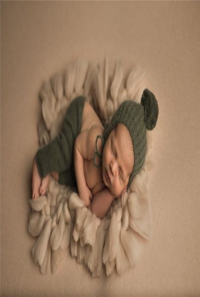 

3crossborder new children039s pography clothing newborn baby po blanket thick wool woven square decorative cushion blank4936338