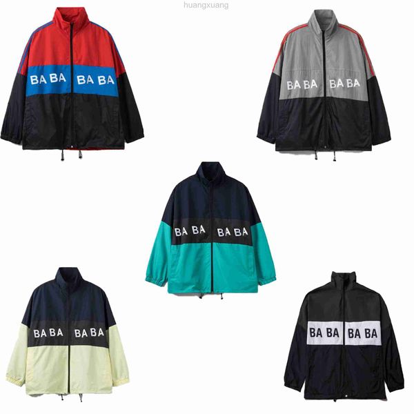 

women's men's official designer jacket autumn winter streetwear outdoor warm sportswear zipper jackets men letter print fashion co, Black;brown