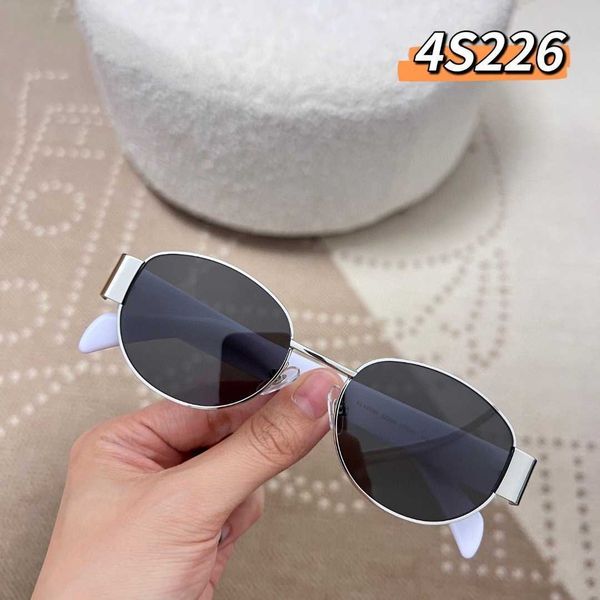 

celi triumphal arch 23 new lisa sunglasses oval high grade screen red same glasses for women, White;black