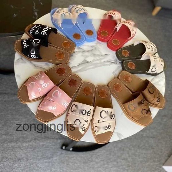 

2023 woody sandals cloe slippers shoes women slipper designer letter female summer outwear style sandals casual thick bottom flat bottom cro