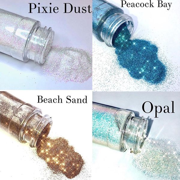 

nail glitter 1box super shiny holographic rainbow bulk glitter aurora pigment 02mm fine powder laser dust chrome nailart decoration 230705, Silver;gold