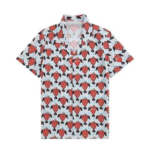 

design blouse shirts men's camisas de hombre fashion geometric letter print casual men short sleeve turn down collar business dress shi, White;black